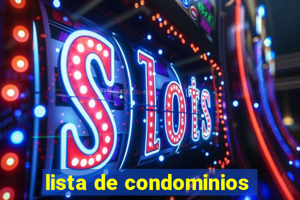 lista de condominios